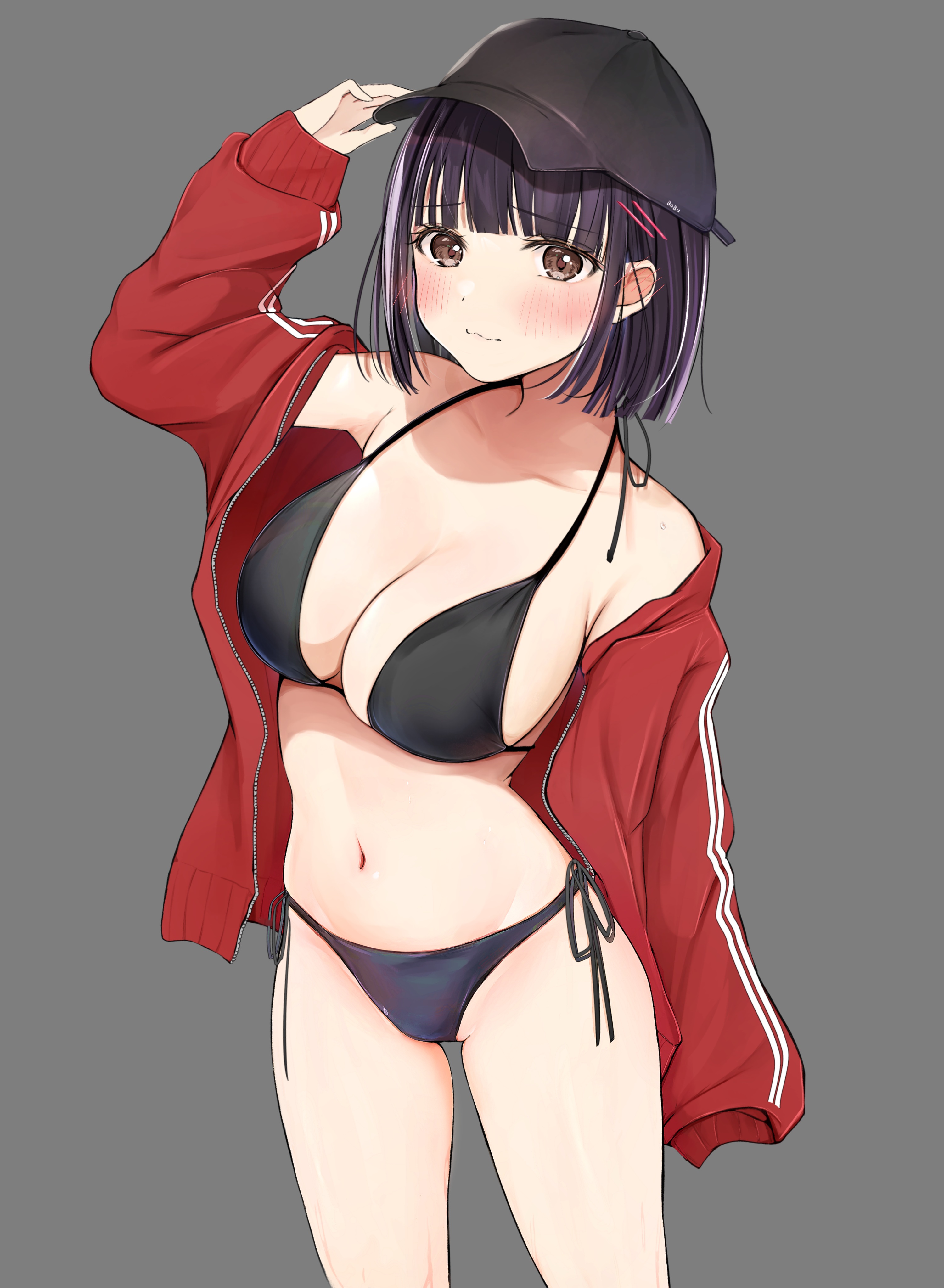 Uiri Na Bikini Open Shirt Swimsuits Transparent Png 862852 Yande Re